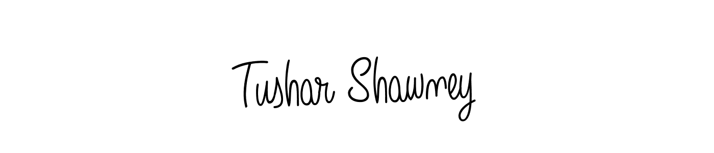 Tushar Shawney stylish signature style. Best Handwritten Sign (Angelique-Rose-font-FFP) for my name. Handwritten Signature Collection Ideas for my name Tushar Shawney. Tushar Shawney signature style 5 images and pictures png