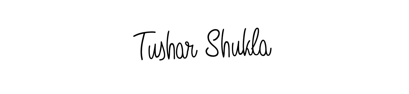 You should practise on your own different ways (Angelique-Rose-font-FFP) to write your name (Tushar Shukla) in signature. don't let someone else do it for you. Tushar Shukla signature style 5 images and pictures png