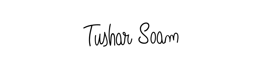 Create a beautiful signature design for name Tushar Soam. With this signature (Angelique-Rose-font-FFP) fonts, you can make a handwritten signature for free. Tushar Soam signature style 5 images and pictures png