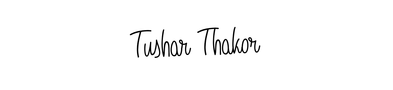 Design your own signature with our free online signature maker. With this signature software, you can create a handwritten (Angelique-Rose-font-FFP) signature for name Tushar Thakor. Tushar Thakor signature style 5 images and pictures png
