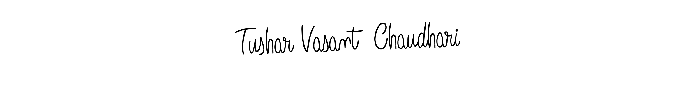 Create a beautiful signature design for name Tushar Vasant  Chaudhari. With this signature (Angelique-Rose-font-FFP) fonts, you can make a handwritten signature for free. Tushar Vasant  Chaudhari signature style 5 images and pictures png