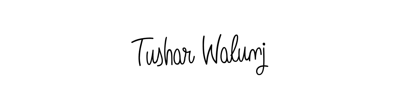 It looks lik you need a new signature style for name Tushar Walunj. Design unique handwritten (Angelique-Rose-font-FFP) signature with our free signature maker in just a few clicks. Tushar Walunj signature style 5 images and pictures png