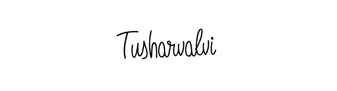 Tusharvalvi stylish signature style. Best Handwritten Sign (Angelique-Rose-font-FFP) for my name. Handwritten Signature Collection Ideas for my name Tusharvalvi. Tusharvalvi signature style 5 images and pictures png