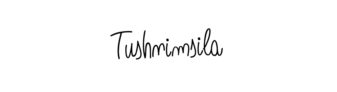 Design your own signature with our free online signature maker. With this signature software, you can create a handwritten (Angelique-Rose-font-FFP) signature for name Tushnimsila. Tushnimsila signature style 5 images and pictures png