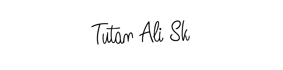 if you are searching for the best signature style for your name Tutan Ali Sk. so please give up your signature search. here we have designed multiple signature styles  using Angelique-Rose-font-FFP. Tutan Ali Sk signature style 5 images and pictures png
