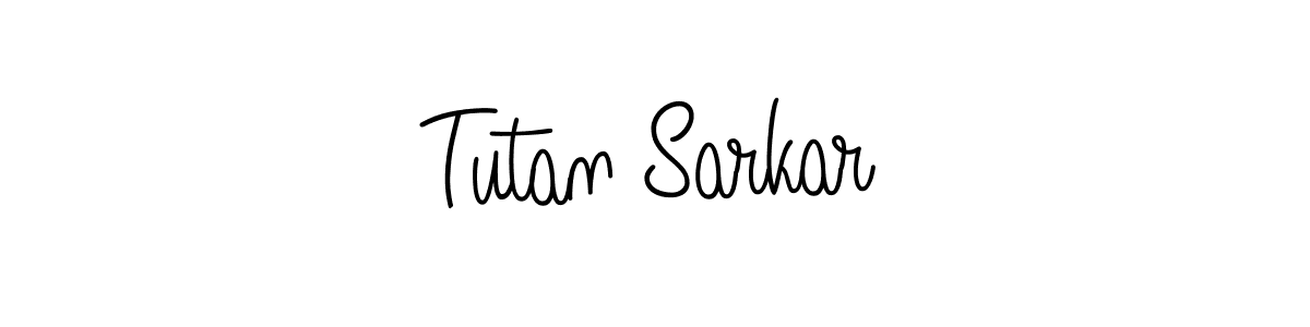 How to make Tutan Sarkar name signature. Use Angelique-Rose-font-FFP style for creating short signs online. This is the latest handwritten sign. Tutan Sarkar signature style 5 images and pictures png