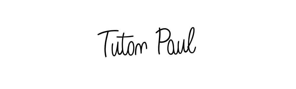 Tuton Paul stylish signature style. Best Handwritten Sign (Angelique-Rose-font-FFP) for my name. Handwritten Signature Collection Ideas for my name Tuton Paul. Tuton Paul signature style 5 images and pictures png