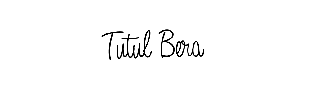 Make a beautiful signature design for name Tutul Bera. With this signature (Angelique-Rose-font-FFP) style, you can create a handwritten signature for free. Tutul Bera signature style 5 images and pictures png
