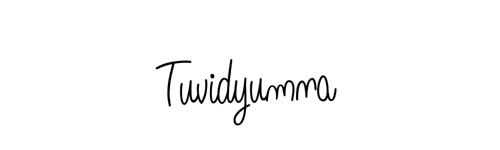 Design your own signature with our free online signature maker. With this signature software, you can create a handwritten (Angelique-Rose-font-FFP) signature for name Tuvidyumna. Tuvidyumna signature style 5 images and pictures png