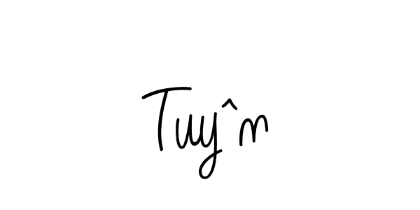 Create a beautiful signature design for name Tuyˆn. With this signature (Angelique-Rose-font-FFP) fonts, you can make a handwritten signature for free. Tuyˆn signature style 5 images and pictures png