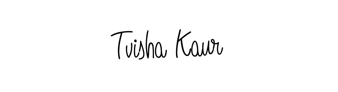 How to make Tvisha Kaur signature? Angelique-Rose-font-FFP is a professional autograph style. Create handwritten signature for Tvisha Kaur name. Tvisha Kaur signature style 5 images and pictures png