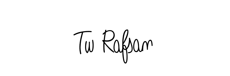 Tw Rafsan stylish signature style. Best Handwritten Sign (Angelique-Rose-font-FFP) for my name. Handwritten Signature Collection Ideas for my name Tw Rafsan. Tw Rafsan signature style 5 images and pictures png
