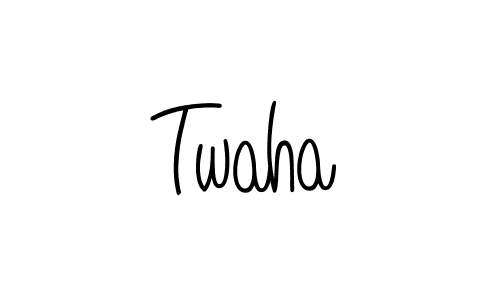 How to Draw Twaha signature style? Angelique-Rose-font-FFP is a latest design signature styles for name Twaha. Twaha signature style 5 images and pictures png