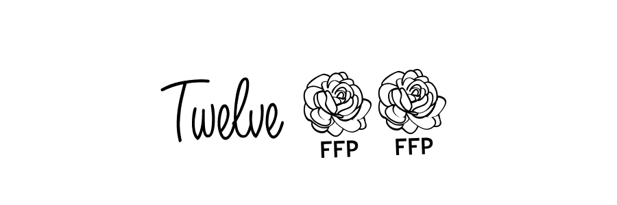 if you are searching for the best signature style for your name Twelve 12. so please give up your signature search. here we have designed multiple signature styles  using Angelique-Rose-font-FFP. Twelve 12 signature style 5 images and pictures png