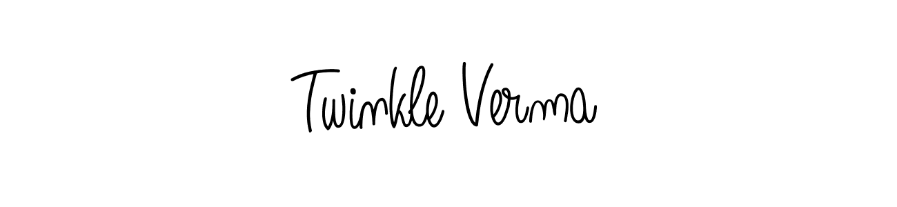 How to Draw Twinkle Verma signature style? Angelique-Rose-font-FFP is a latest design signature styles for name Twinkle Verma. Twinkle Verma signature style 5 images and pictures png