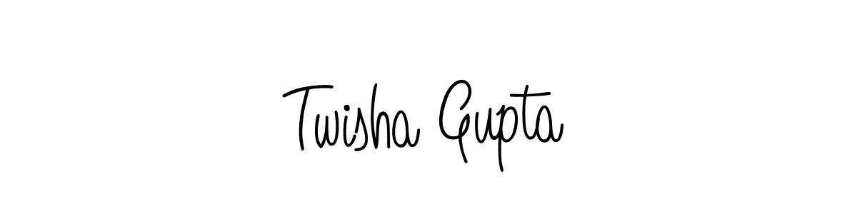 Angelique-Rose-font-FFP is a professional signature style that is perfect for those who want to add a touch of class to their signature. It is also a great choice for those who want to make their signature more unique. Get Twisha Gupta name to fancy signature for free. Twisha Gupta signature style 5 images and pictures png