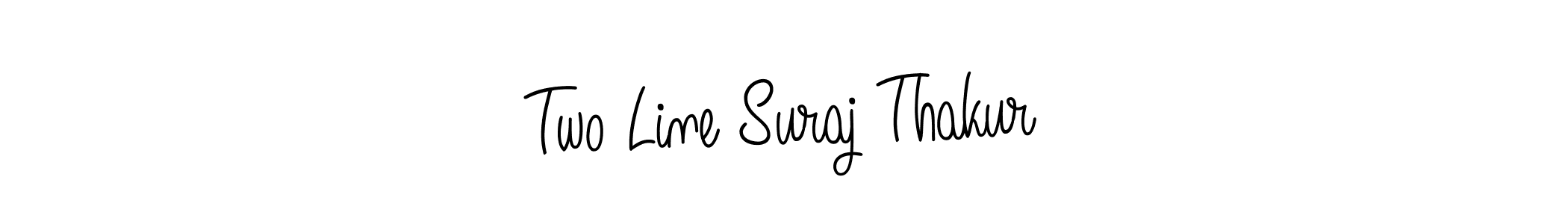 Two Line Suraj Thakur stylish signature style. Best Handwritten Sign (Angelique-Rose-font-FFP) for my name. Handwritten Signature Collection Ideas for my name Two Line Suraj Thakur. Two Line Suraj Thakur signature style 5 images and pictures png