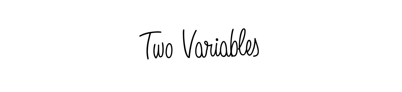 How to Draw Two Variables signature style? Angelique-Rose-font-FFP is a latest design signature styles for name Two Variables. Two Variables signature style 5 images and pictures png