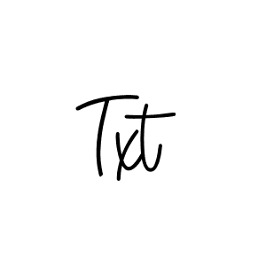 How to make Txt name signature. Use Angelique-Rose-font-FFP style for creating short signs online. This is the latest handwritten sign. Txt signature style 5 images and pictures png