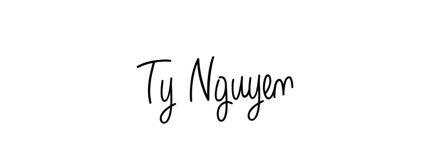 Also we have Ty Nguyen name is the best signature style. Create professional handwritten signature collection using Angelique-Rose-font-FFP autograph style. Ty Nguyen signature style 5 images and pictures png