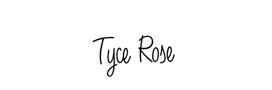 Design your own signature with our free online signature maker. With this signature software, you can create a handwritten (Angelique-Rose-font-FFP) signature for name Tyce Rose. Tyce Rose signature style 5 images and pictures png