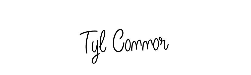 How to make Tyl Connor name signature. Use Angelique-Rose-font-FFP style for creating short signs online. This is the latest handwritten sign. Tyl Connor signature style 5 images and pictures png
