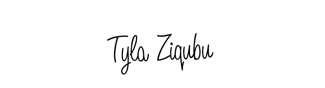 How to Draw Tyla Ziqubu signature style? Angelique-Rose-font-FFP is a latest design signature styles for name Tyla Ziqubu. Tyla Ziqubu signature style 5 images and pictures png