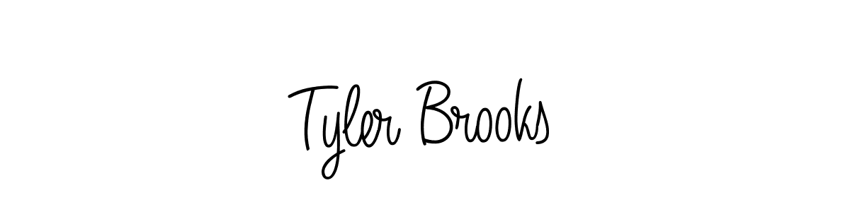 How to make Tyler Brooks signature? Angelique-Rose-font-FFP is a professional autograph style. Create handwritten signature for Tyler Brooks name. Tyler Brooks signature style 5 images and pictures png