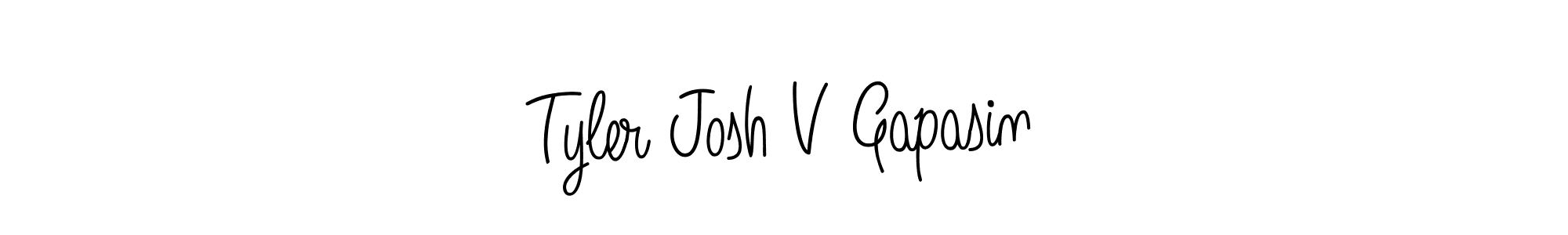 How to Draw Tyler Josh V Gapasin signature style? Angelique-Rose-font-FFP is a latest design signature styles for name Tyler Josh V Gapasin. Tyler Josh V Gapasin signature style 5 images and pictures png