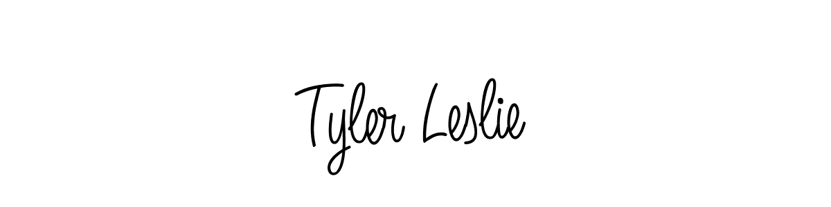 How to make Tyler Leslie signature? Angelique-Rose-font-FFP is a professional autograph style. Create handwritten signature for Tyler Leslie name. Tyler Leslie signature style 5 images and pictures png