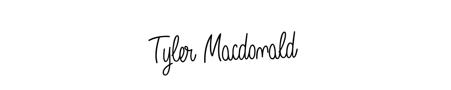 Make a beautiful signature design for name Tyler Macdonald. With this signature (Angelique-Rose-font-FFP) style, you can create a handwritten signature for free. Tyler Macdonald signature style 5 images and pictures png