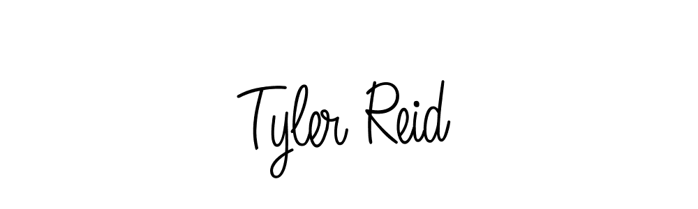 Use a signature maker to create a handwritten signature online. With this signature software, you can design (Angelique-Rose-font-FFP) your own signature for name Tyler Reid. Tyler Reid signature style 5 images and pictures png