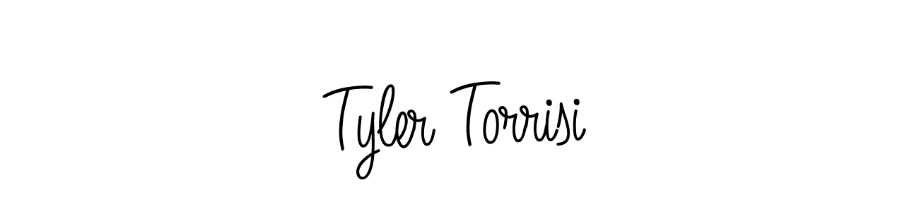 How to make Tyler Torrisi signature? Angelique-Rose-font-FFP is a professional autograph style. Create handwritten signature for Tyler Torrisi name. Tyler Torrisi signature style 5 images and pictures png