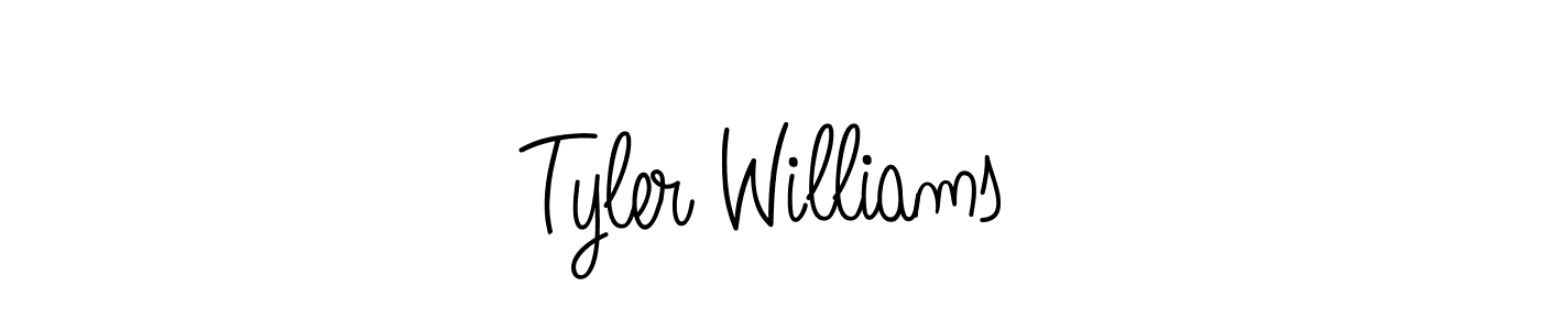 Design your own signature with our free online signature maker. With this signature software, you can create a handwritten (Angelique-Rose-font-FFP) signature for name Tyler Williams. Tyler Williams signature style 5 images and pictures png