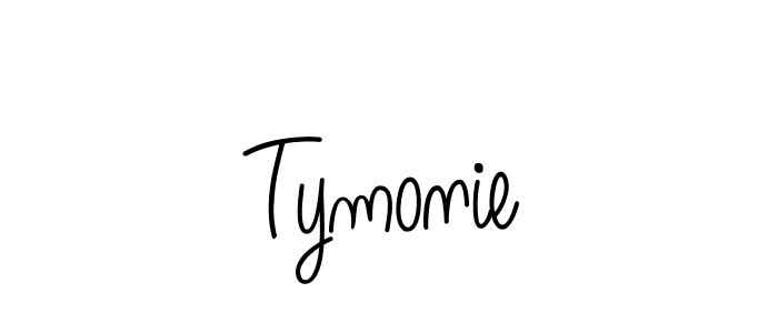 You should practise on your own different ways (Angelique-Rose-font-FFP) to write your name (Tymonie) in signature. don't let someone else do it for you. Tymonie signature style 5 images and pictures png