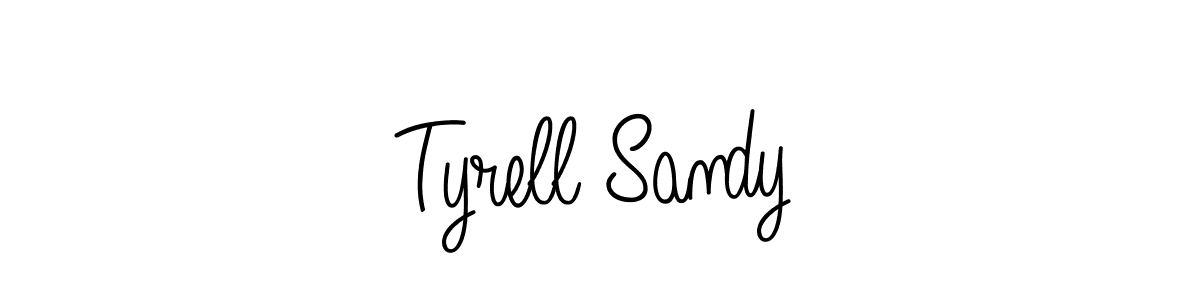 Best and Professional Signature Style for Tyrell Sandy. Angelique-Rose-font-FFP Best Signature Style Collection. Tyrell Sandy signature style 5 images and pictures png