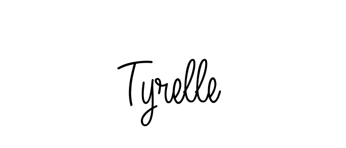How to make Tyrelle signature? Angelique-Rose-font-FFP is a professional autograph style. Create handwritten signature for Tyrelle name. Tyrelle signature style 5 images and pictures png