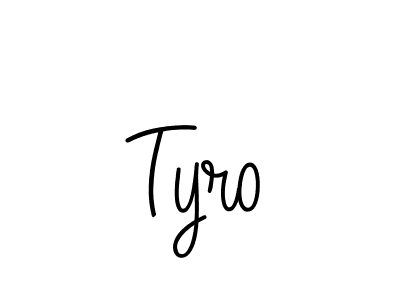 How to make Tyro signature? Angelique-Rose-font-FFP is a professional autograph style. Create handwritten signature for Tyro name. Tyro signature style 5 images and pictures png