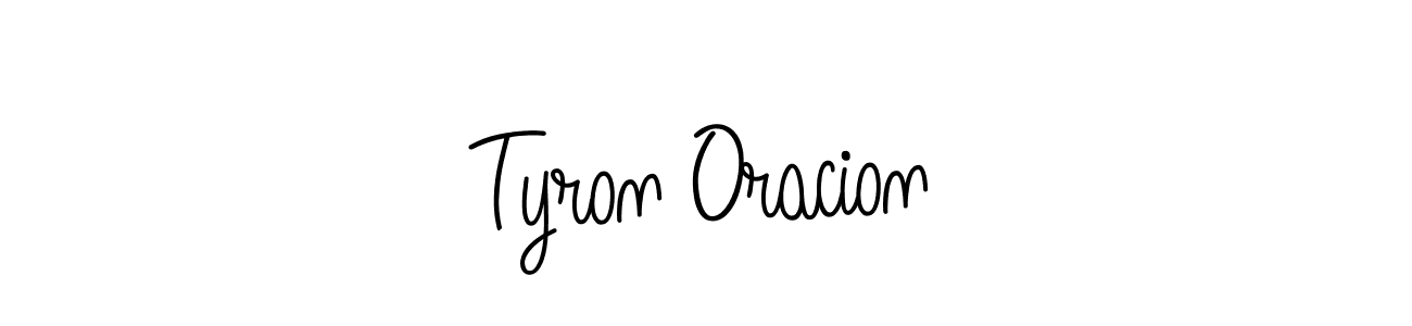 Also we have Tyron Oracion name is the best signature style. Create professional handwritten signature collection using Angelique-Rose-font-FFP autograph style. Tyron Oracion signature style 5 images and pictures png