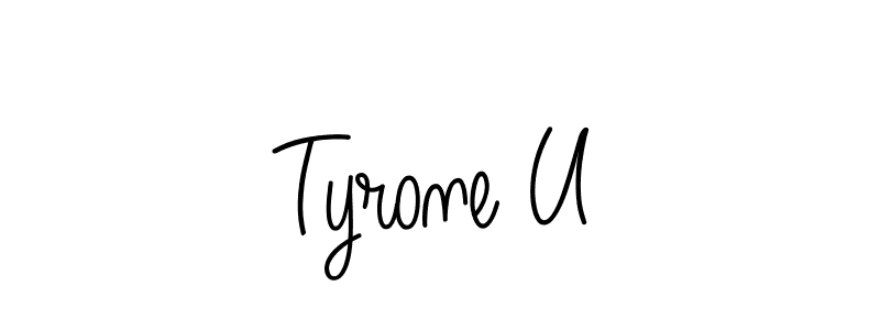 It looks lik you need a new signature style for name Tyrone U. Design unique handwritten (Angelique-Rose-font-FFP) signature with our free signature maker in just a few clicks. Tyrone U signature style 5 images and pictures png