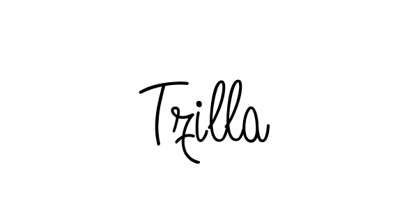 How to Draw Tzilla signature style? Angelique-Rose-font-FFP is a latest design signature styles for name Tzilla. Tzilla signature style 5 images and pictures png