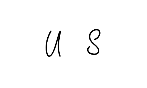 Design your own signature with our free online signature maker. With this signature software, you can create a handwritten (Angelique-Rose-font-FFP) signature for name U   S. U   S signature style 5 images and pictures png