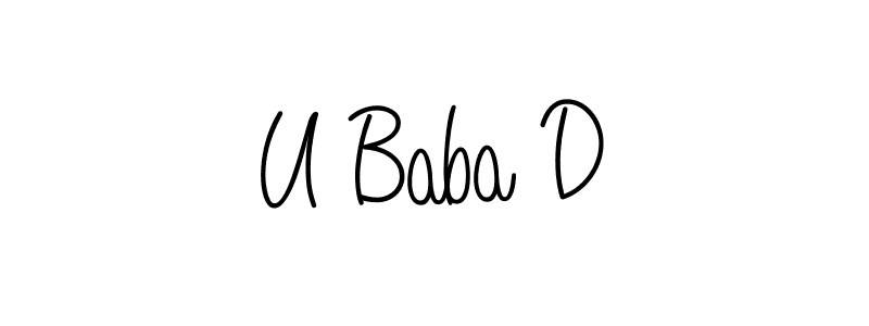 Angelique-Rose-font-FFP is a professional signature style that is perfect for those who want to add a touch of class to their signature. It is also a great choice for those who want to make their signature more unique. Get U Baba D name to fancy signature for free. U Baba D signature style 5 images and pictures png