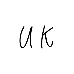 How to Draw U K signature style? Angelique-Rose-font-FFP is a latest design signature styles for name U K. U K signature style 5 images and pictures png