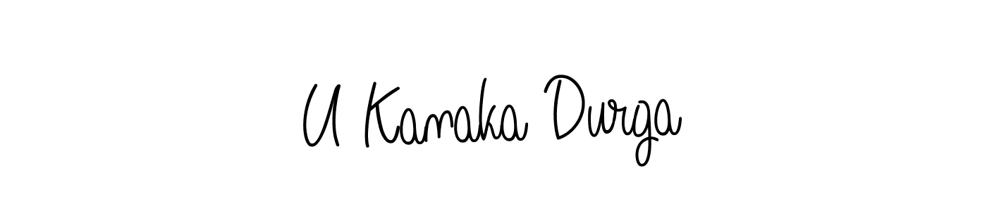 Make a beautiful signature design for name U Kanaka Durga. Use this online signature maker to create a handwritten signature for free. U Kanaka Durga signature style 5 images and pictures png