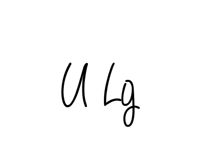 Angelique-Rose-font-FFP is a professional signature style that is perfect for those who want to add a touch of class to their signature. It is also a great choice for those who want to make their signature more unique. Get U Lg name to fancy signature for free. U Lg signature style 5 images and pictures png