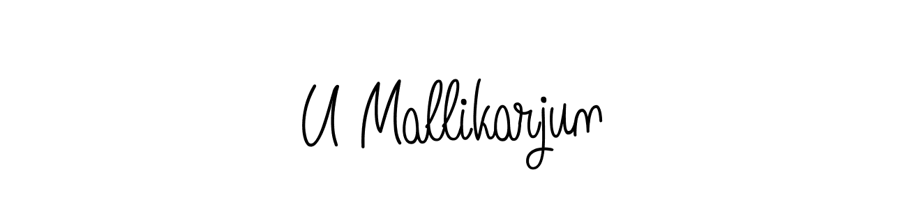 if you are searching for the best signature style for your name U Mallikarjun. so please give up your signature search. here we have designed multiple signature styles  using Angelique-Rose-font-FFP. U Mallikarjun signature style 5 images and pictures png