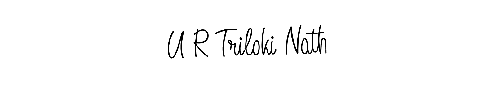 Check out images of Autograph of U R Triloki Nath name. Actor U R Triloki Nath Signature Style. Angelique-Rose-font-FFP is a professional sign style online. U R Triloki Nath signature style 5 images and pictures png