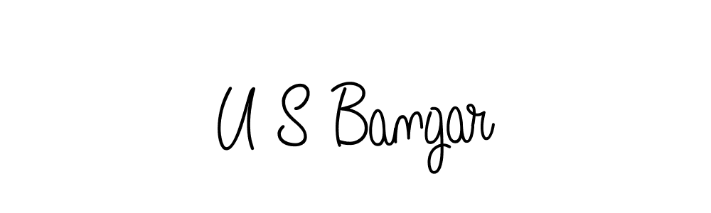 U S Bangar stylish signature style. Best Handwritten Sign (Angelique-Rose-font-FFP) for my name. Handwritten Signature Collection Ideas for my name U S Bangar. U S Bangar signature style 5 images and pictures png