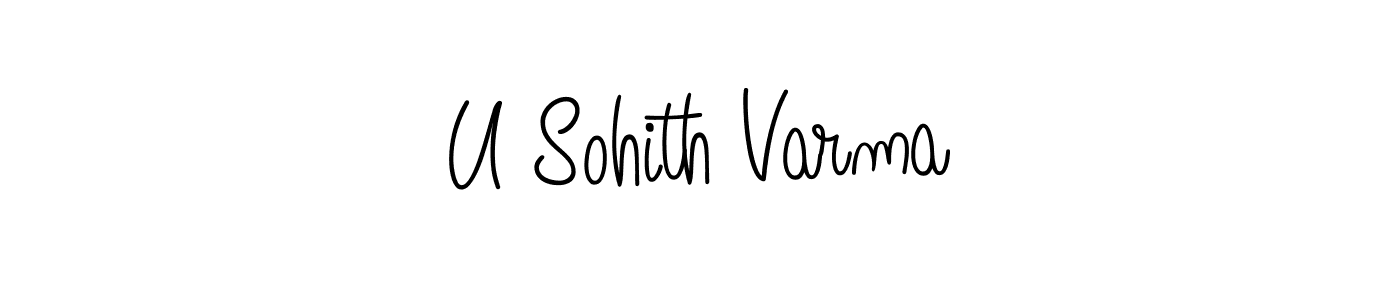 if you are searching for the best signature style for your name U Sohith Varma. so please give up your signature search. here we have designed multiple signature styles  using Angelique-Rose-font-FFP. U Sohith Varma signature style 5 images and pictures png